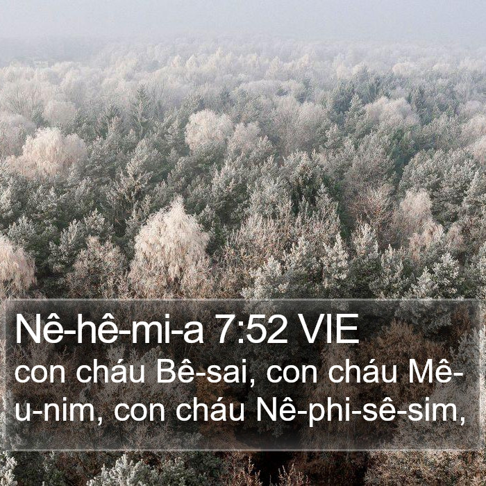 Nê-hê-mi-a 7:52 VIE Bible Study