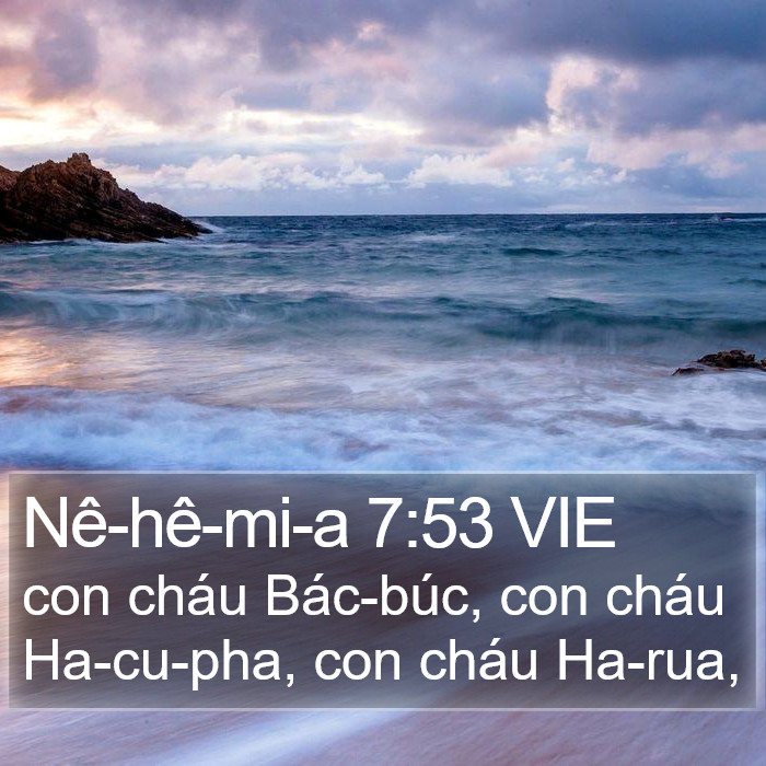 Nê-hê-mi-a 7:53 VIE Bible Study