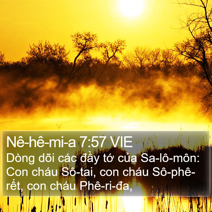 Nê-hê-mi-a 7:57 VIE Bible Study