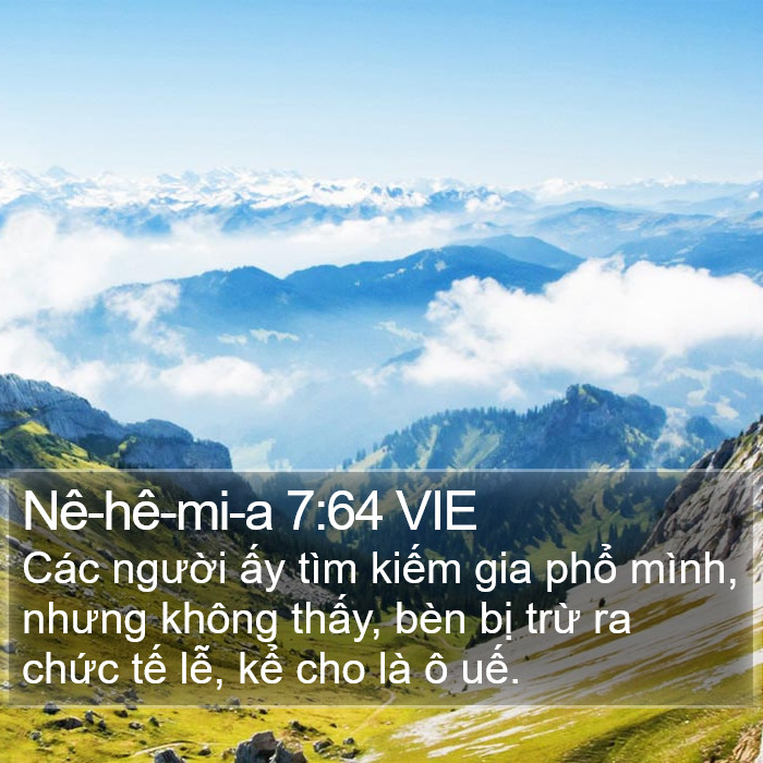 Nê-hê-mi-a 7:64 VIE Bible Study