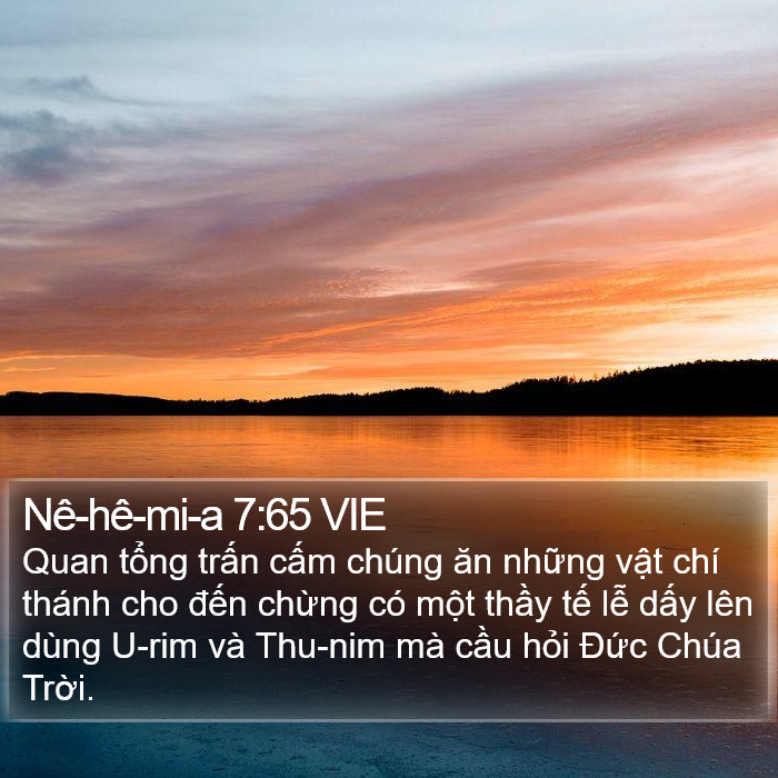 Nê-hê-mi-a 7:65 VIE Bible Study