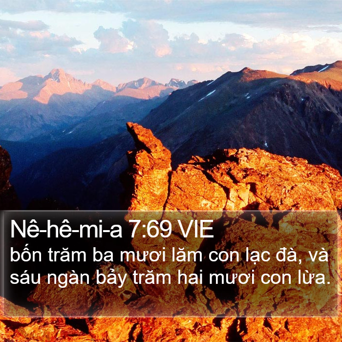 Nê-hê-mi-a 7:69 VIE Bible Study