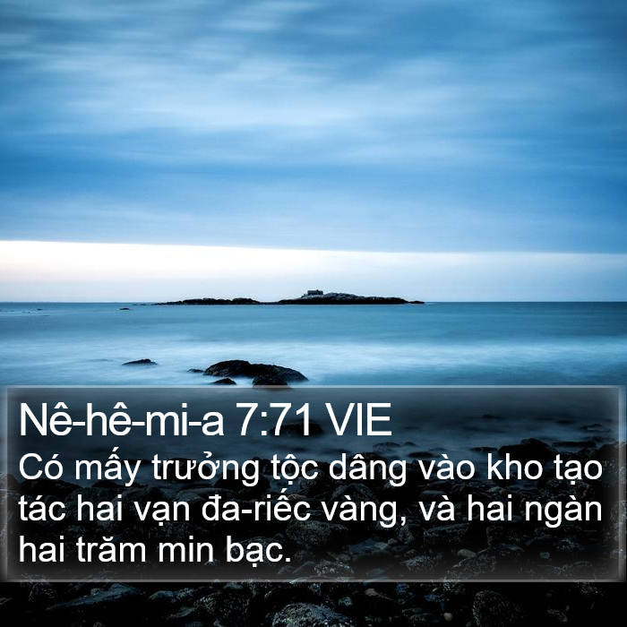 Nê-hê-mi-a 7:71 VIE Bible Study