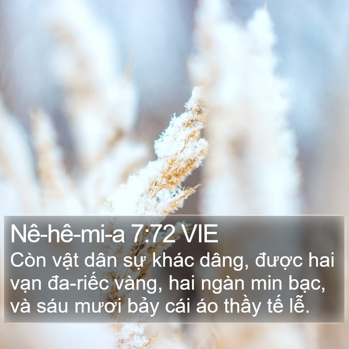 Nê-hê-mi-a 7:72 VIE Bible Study