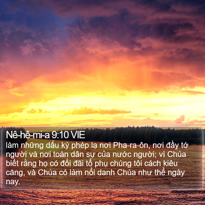 Nê-hê-mi-a 9:10 VIE Bible Study