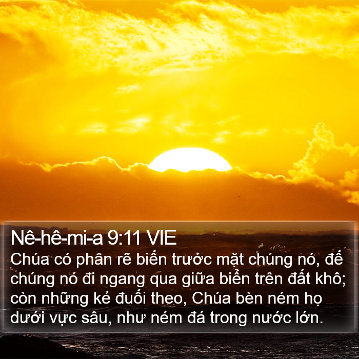 Nê-hê-mi-a 9:11 VIE Bible Study