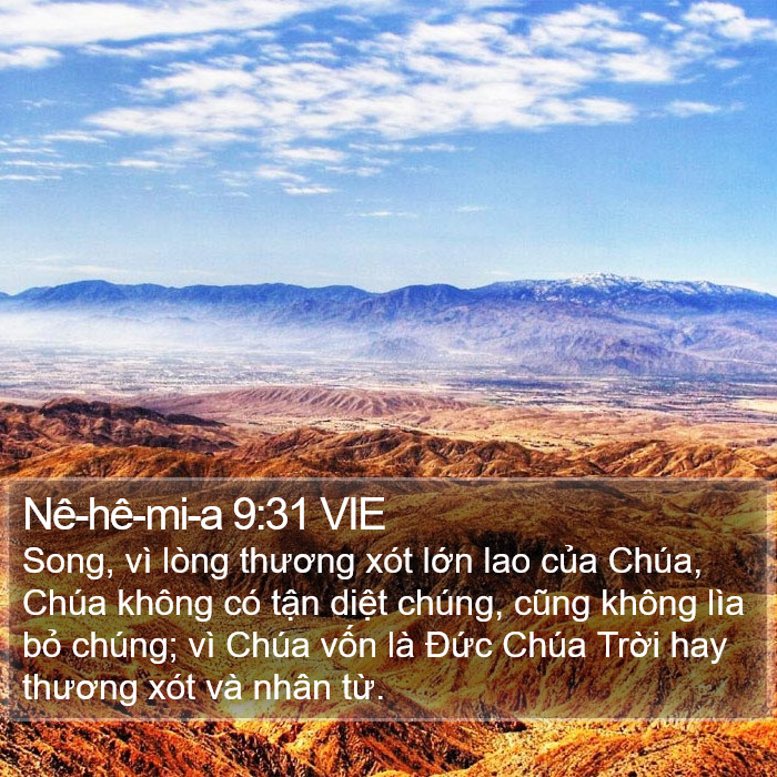 Nê-hê-mi-a 9:31 VIE Bible Study