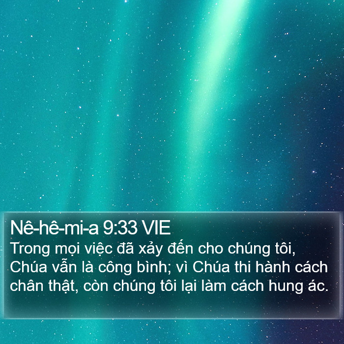 Nê-hê-mi-a 9:33 VIE Bible Study