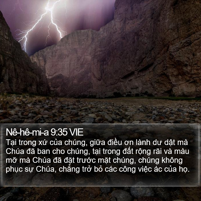 Nê-hê-mi-a 9:35 VIE Bible Study