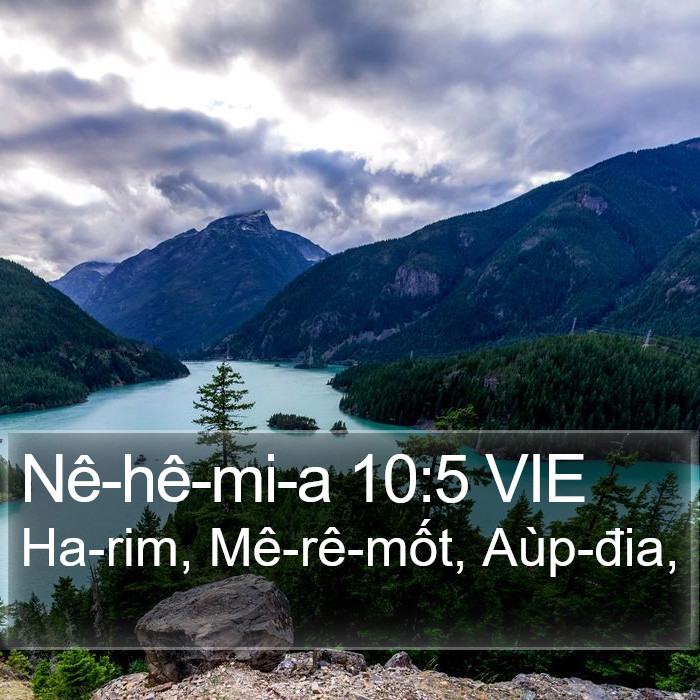 Nê-hê-mi-a 10:5 VIE Bible Study