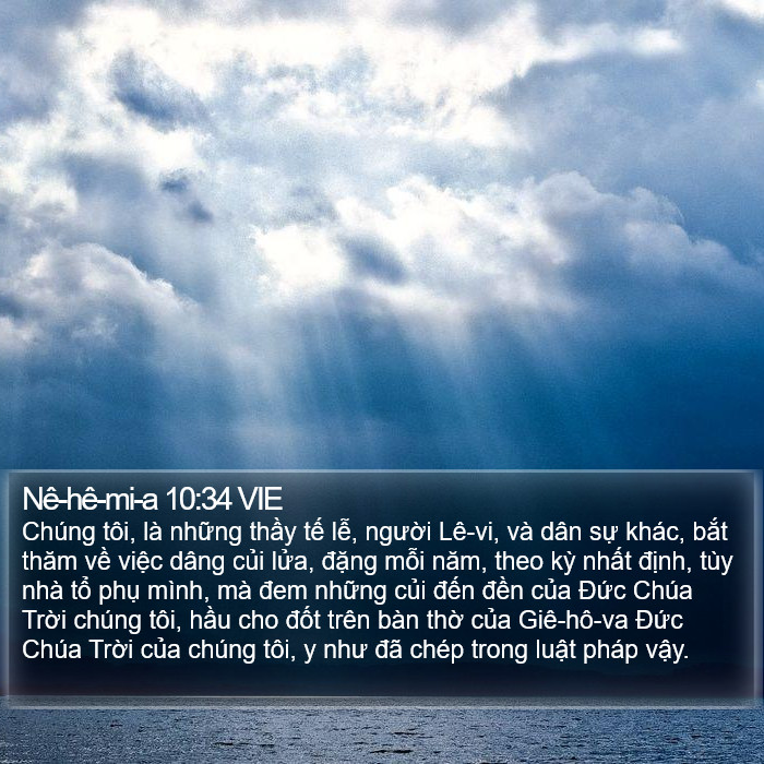 Nê-hê-mi-a 10:34 VIE Bible Study
