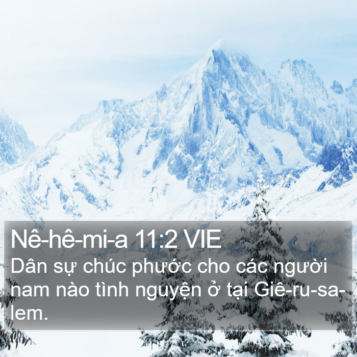 Nê-hê-mi-a 11:2 VIE Bible Study