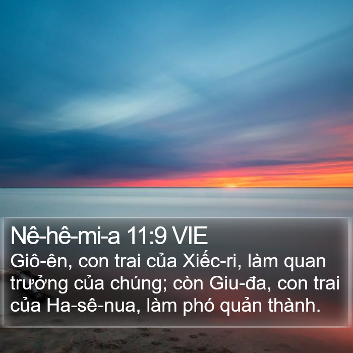 Nê-hê-mi-a 11:9 VIE Bible Study