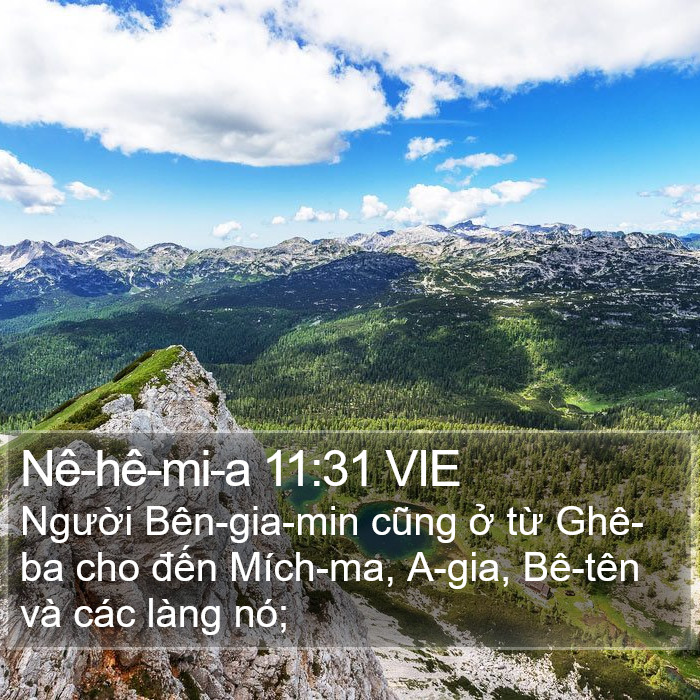 Nê-hê-mi-a 11:31 VIE Bible Study