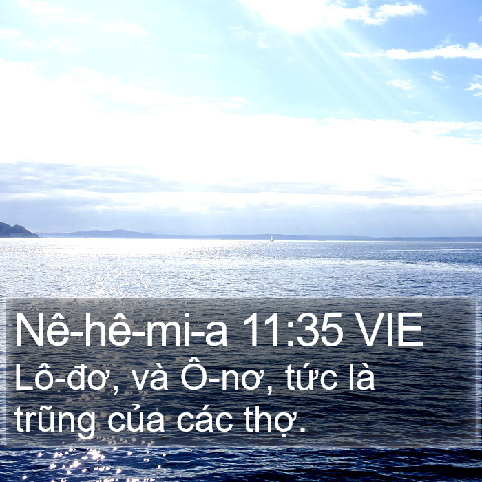 Nê-hê-mi-a 11:35 VIE Bible Study