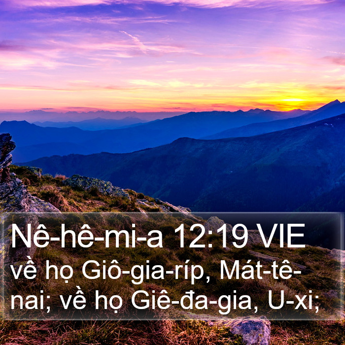Nê-hê-mi-a 12:19 VIE Bible Study