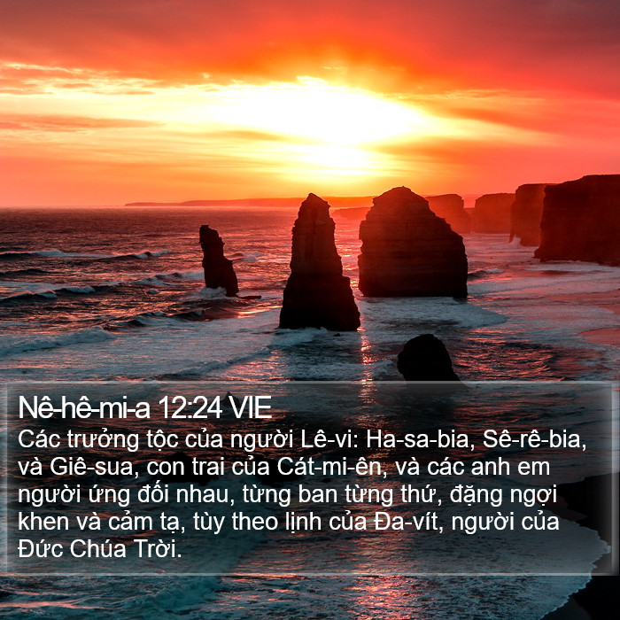 Nê-hê-mi-a 12:24 VIE Bible Study
