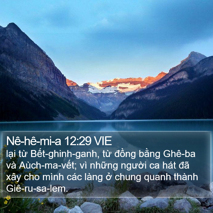 Nê-hê-mi-a 12:29 VIE Bible Study