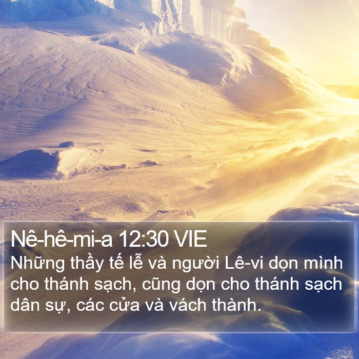 Nê-hê-mi-a 12:30 VIE Bible Study