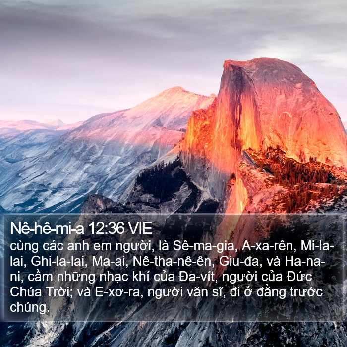 Nê-hê-mi-a 12:36 VIE Bible Study