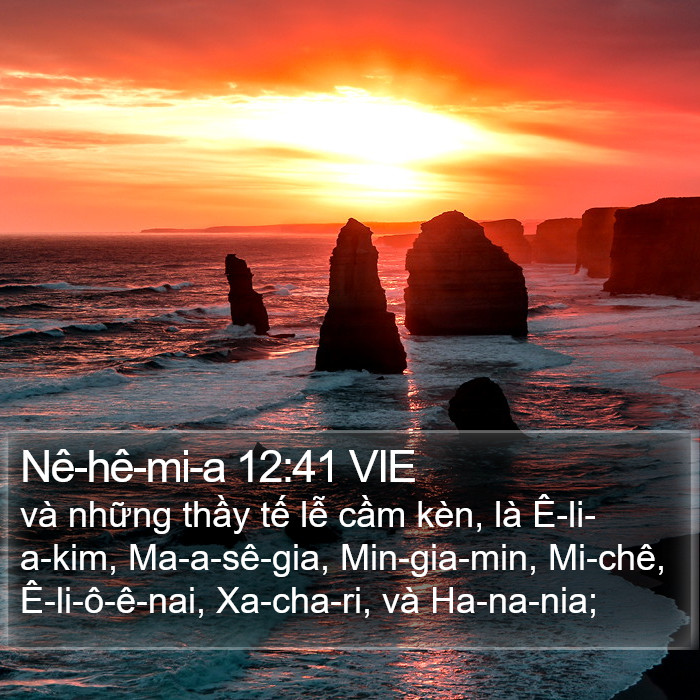 Nê-hê-mi-a 12:41 VIE Bible Study