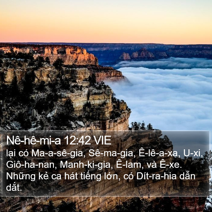 Nê-hê-mi-a 12:42 VIE Bible Study