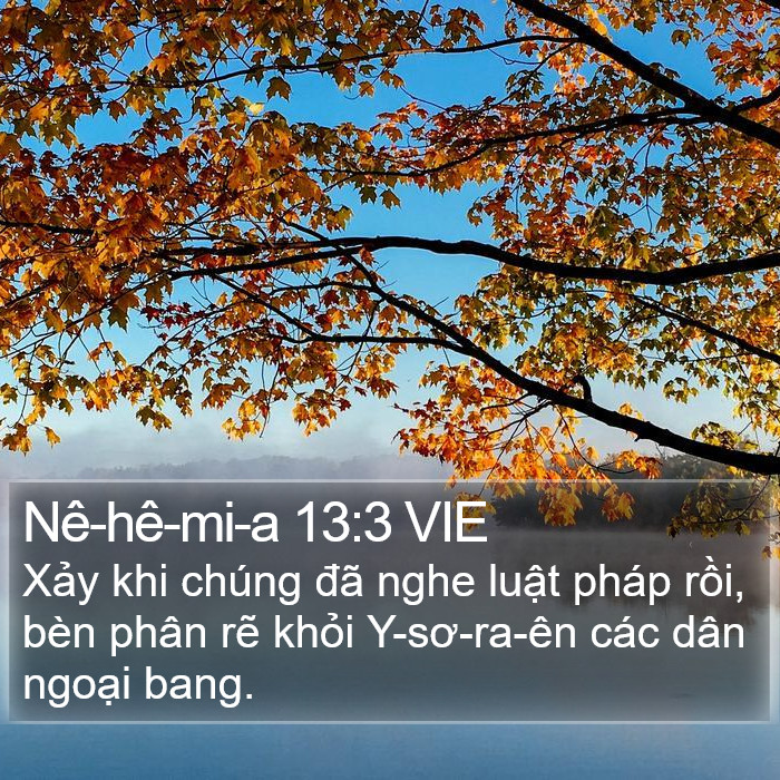 Nê-hê-mi-a 13:3 VIE Bible Study