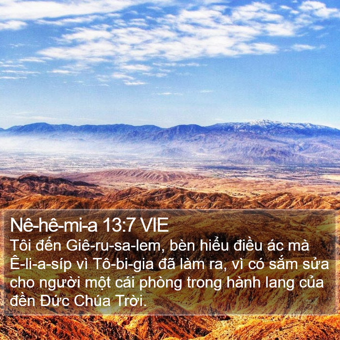 Nê-hê-mi-a 13:7 VIE Bible Study