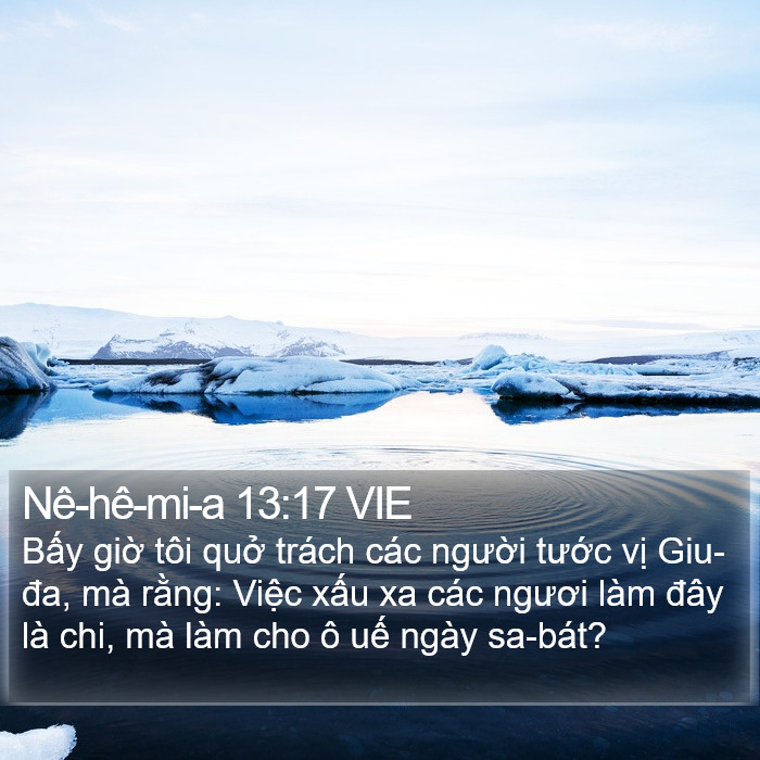 Nê-hê-mi-a 13:17 VIE Bible Study