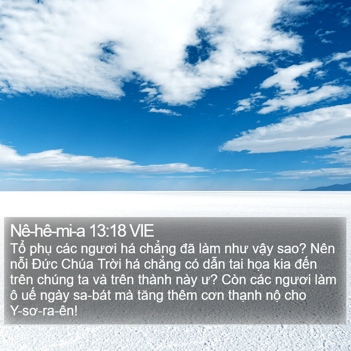 Nê-hê-mi-a 13:18 VIE Bible Study