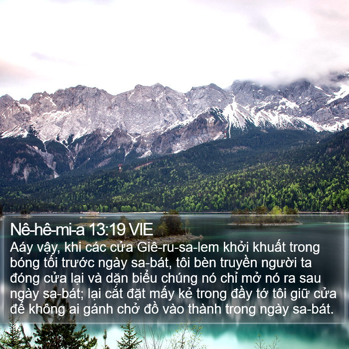 Nê-hê-mi-a 13:19 VIE Bible Study