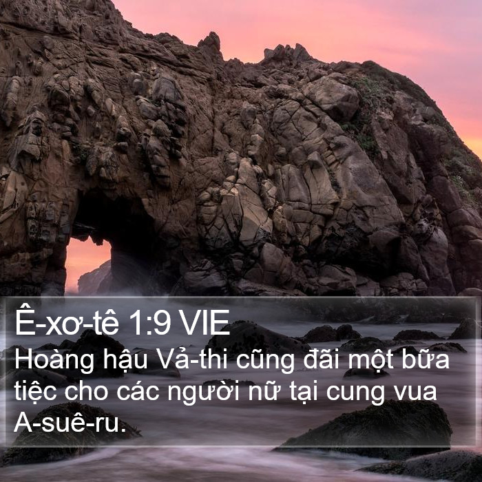 Ê-xơ-tê 1:9 VIE Bible Study