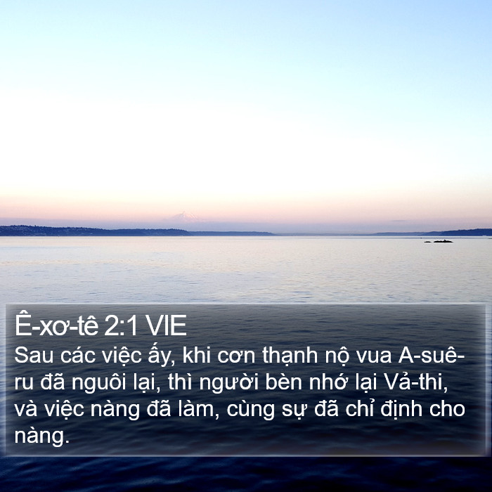 Ê-xơ-tê 2:1 VIE Bible Study