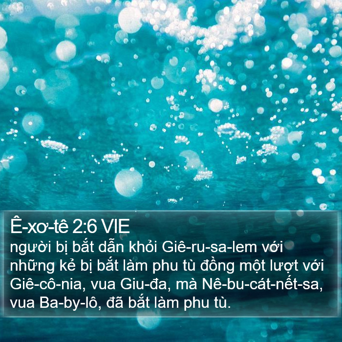 Ê-xơ-tê 2:6 VIE Bible Study