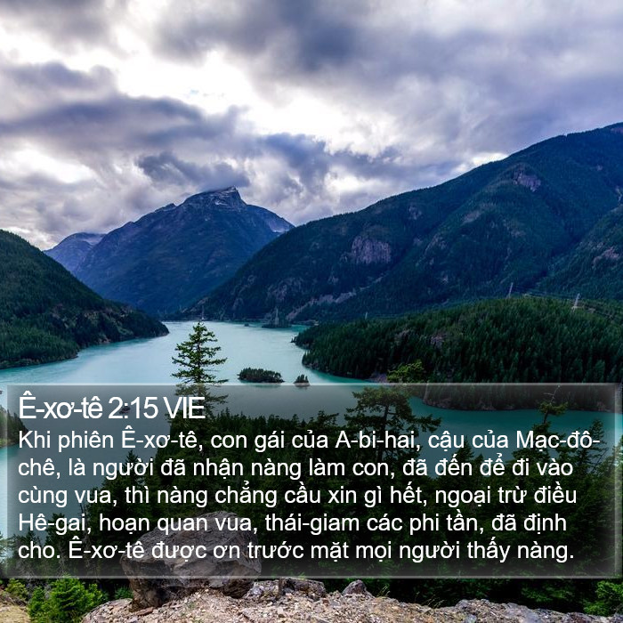 Ê-xơ-tê 2:15 VIE Bible Study