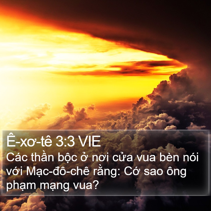 Ê-xơ-tê 3:3 VIE Bible Study