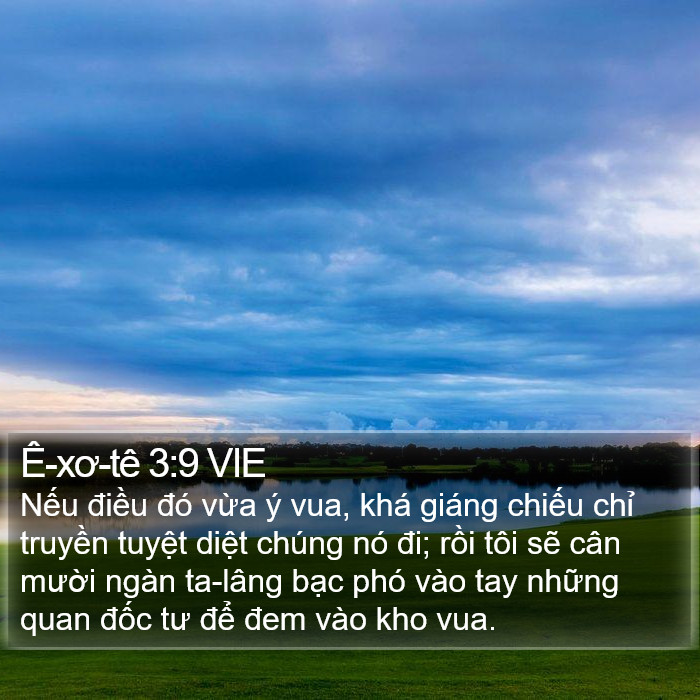 Ê-xơ-tê 3:9 VIE Bible Study
