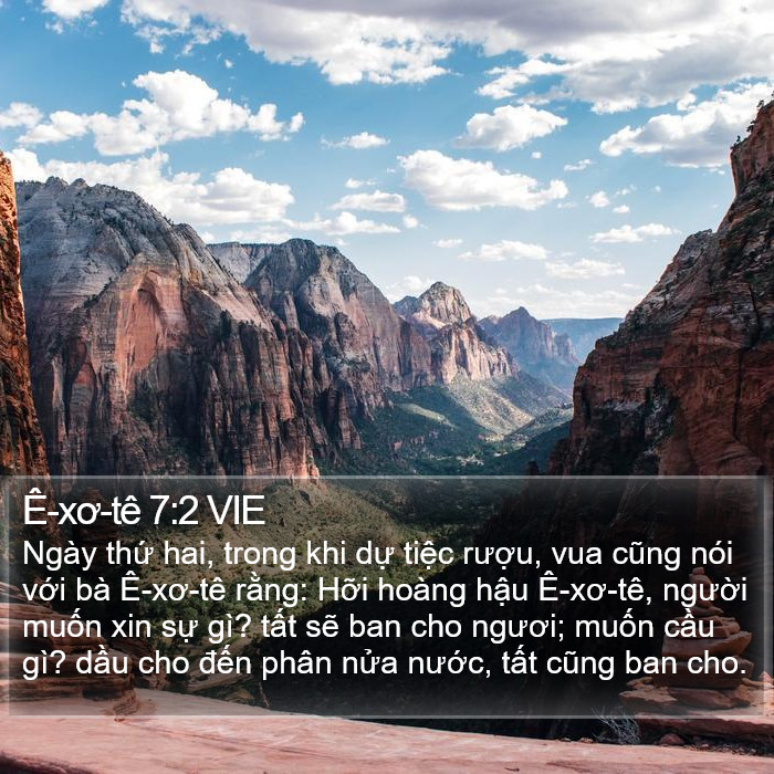 Ê-xơ-tê 7:2 VIE Bible Study
