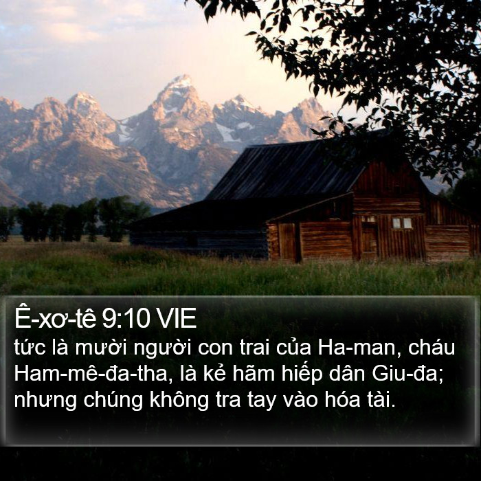 Ê-xơ-tê 9:10 VIE Bible Study