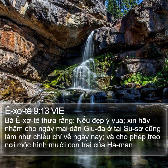 Ê-xơ-tê 9:13 VIE Bible Study