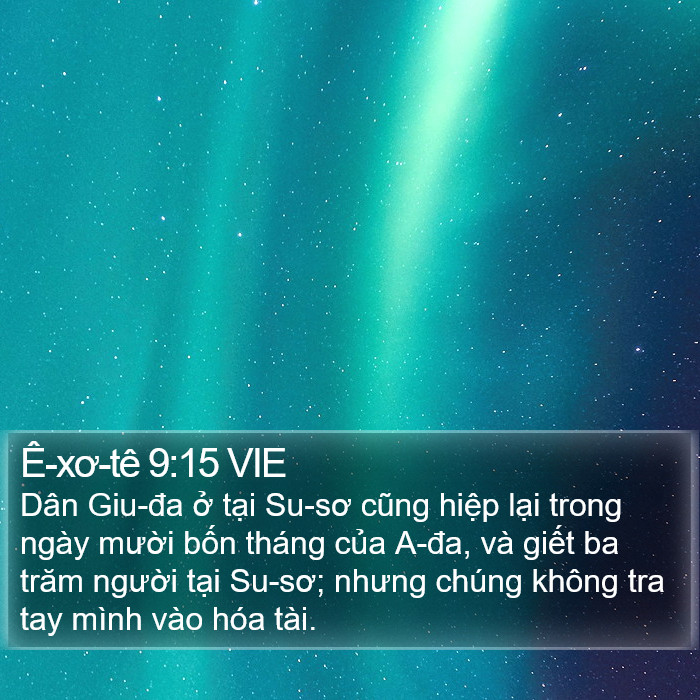 Ê-xơ-tê 9:15 VIE Bible Study