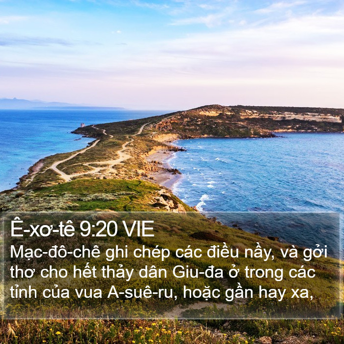 Ê-xơ-tê 9:20 VIE Bible Study