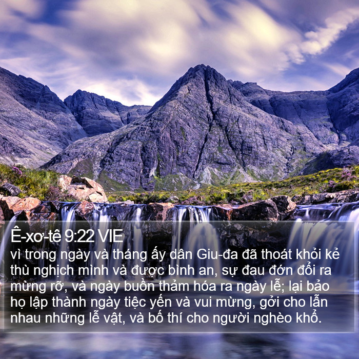 Ê-xơ-tê 9:22 VIE Bible Study