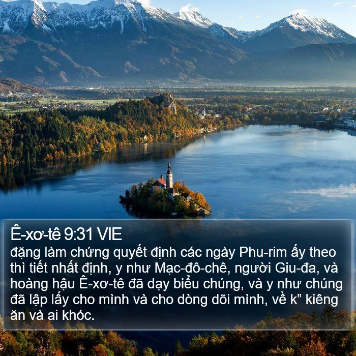 Ê-xơ-tê 9:31 VIE Bible Study