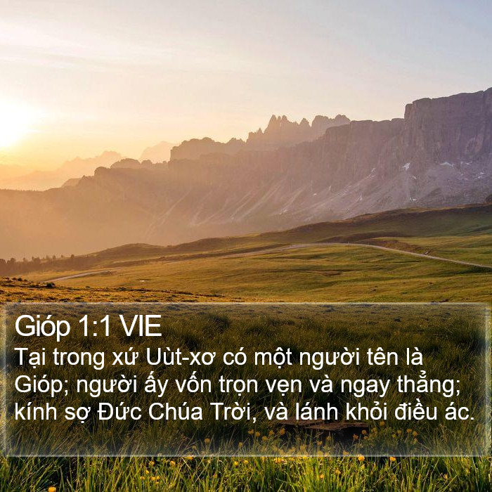 Gióp 1:1 VIE Bible Study