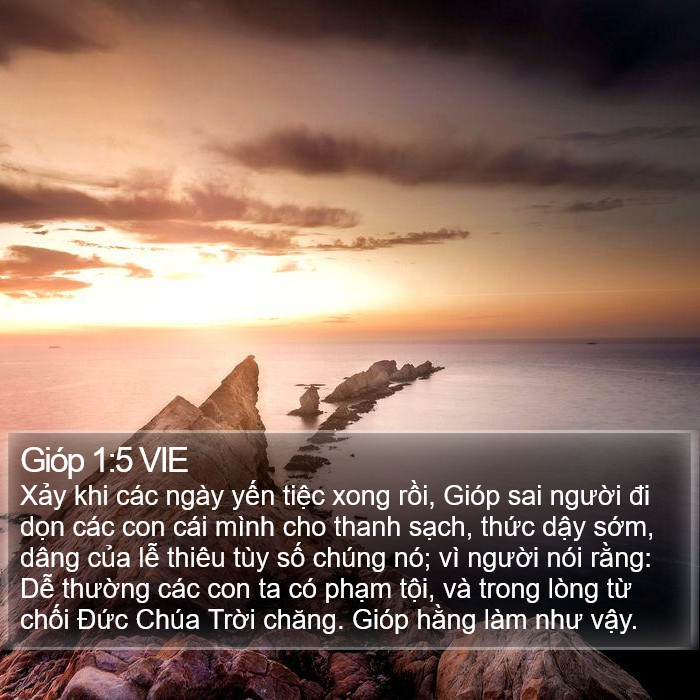 Gióp 1:5 VIE Bible Study