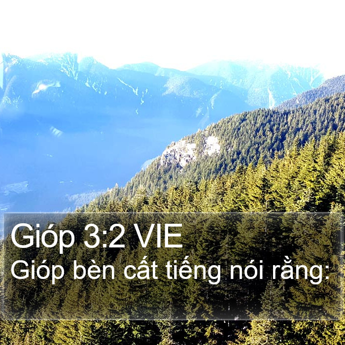 Gióp 3:2 VIE Bible Study