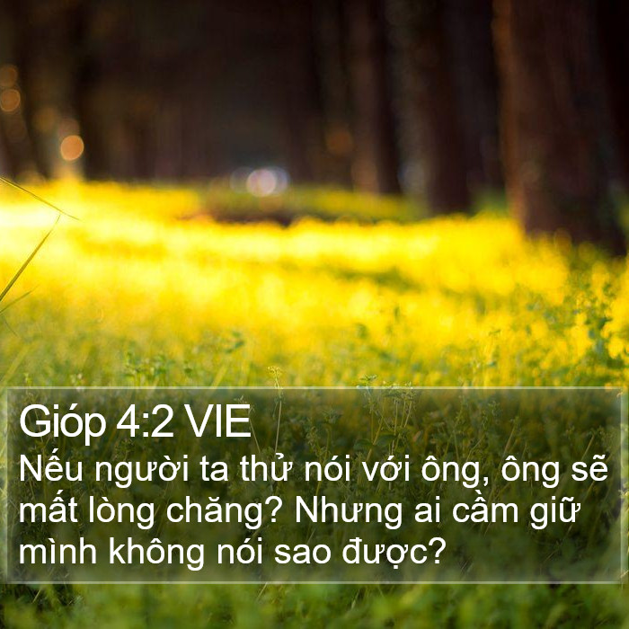 Gióp 4:2 VIE Bible Study