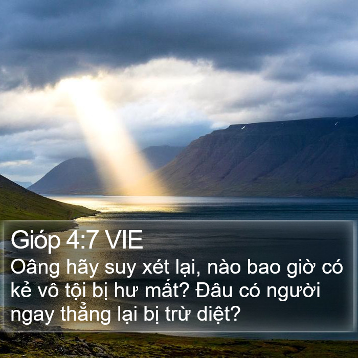 Gióp 4:7 VIE Bible Study