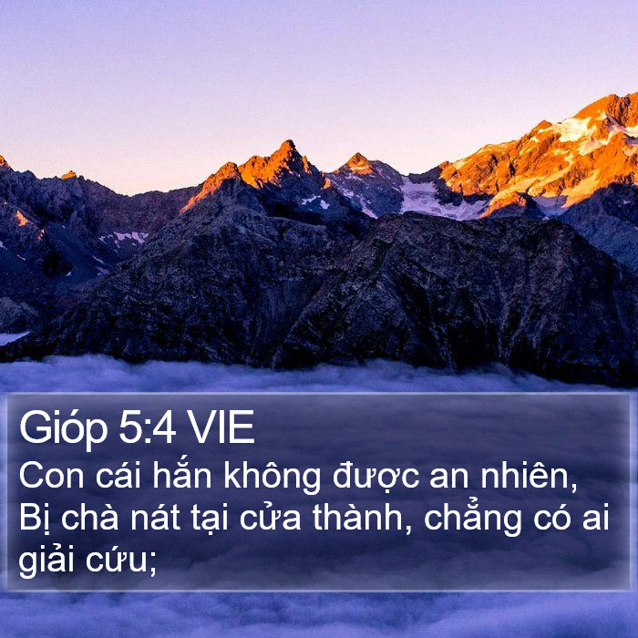 Gióp 5:4 VIE Bible Study